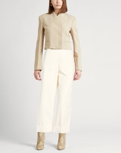 Woman Pants Ivory Size 4 Cotton