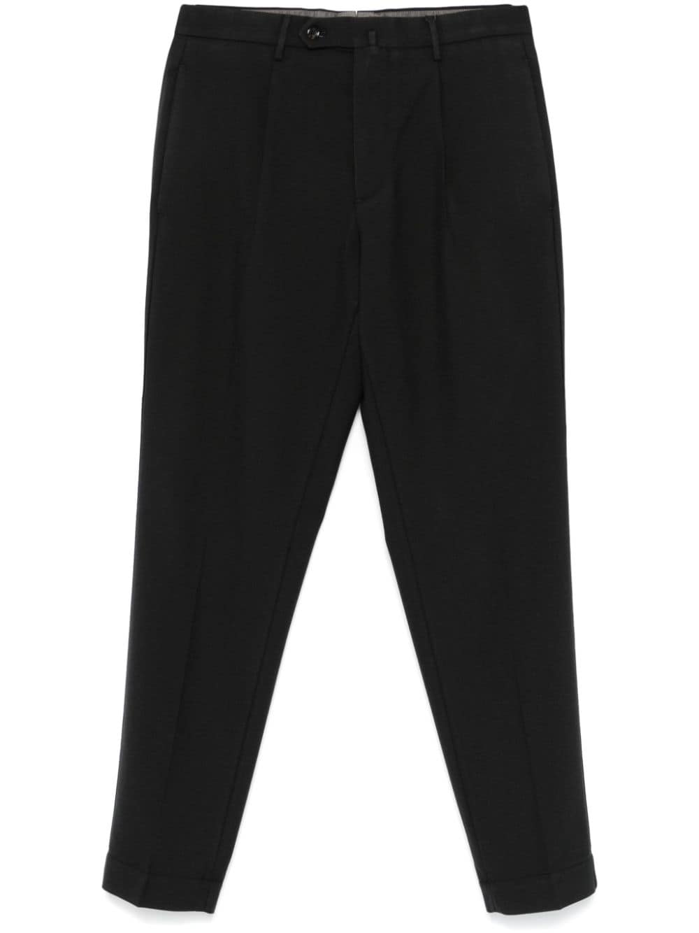 Pleated tailored trousers - Black
