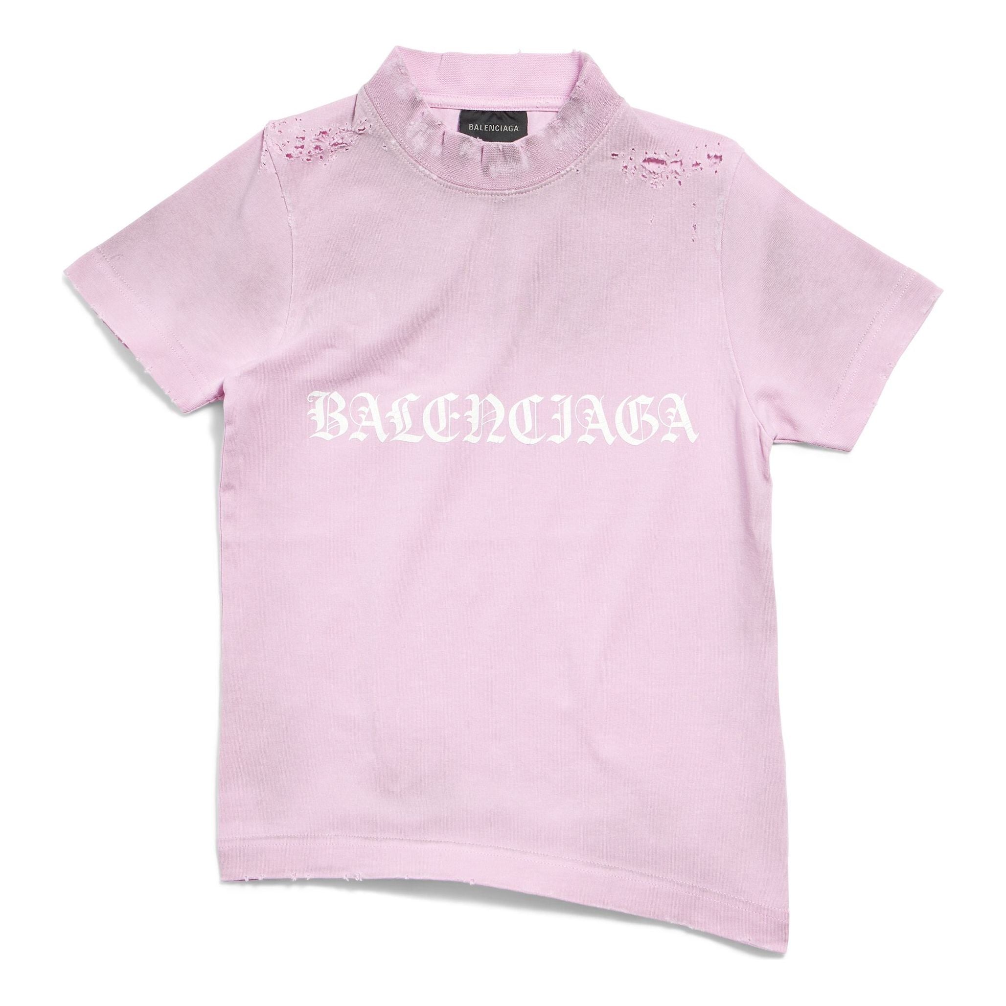 (WMNS) Gothic Type Shrunk T-Shirt 'Light Pink'