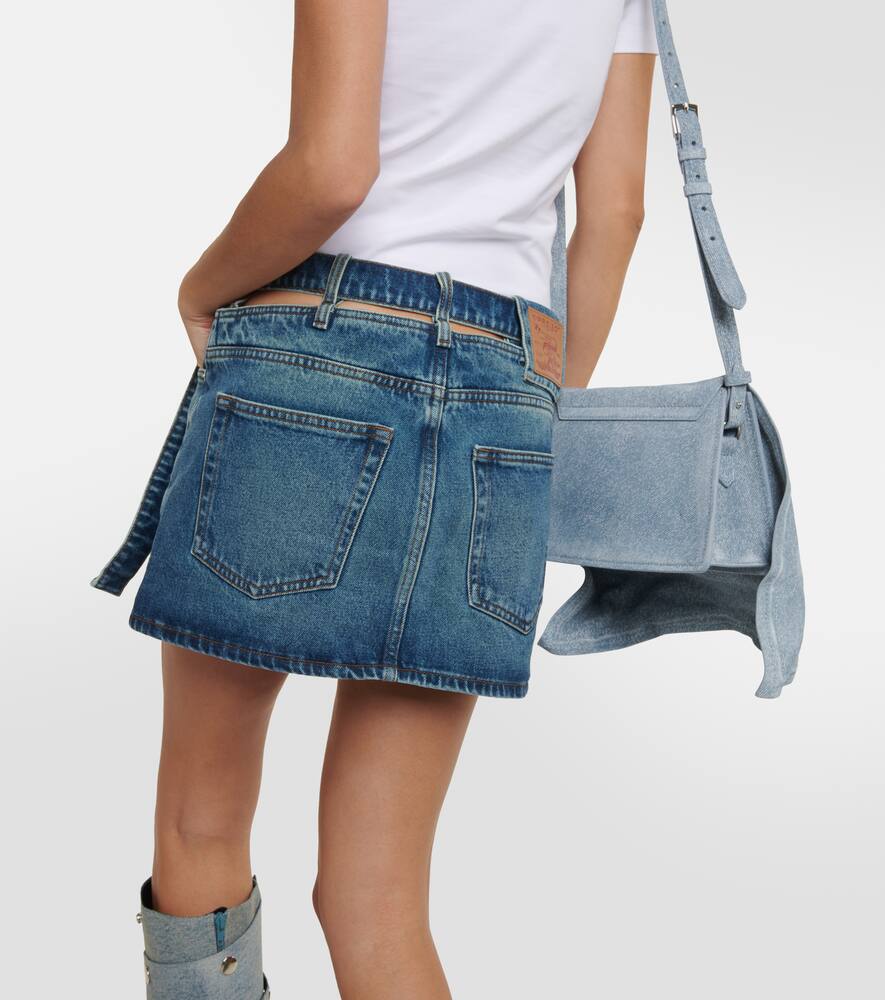 Y/Project Y Belt denim miniskirt