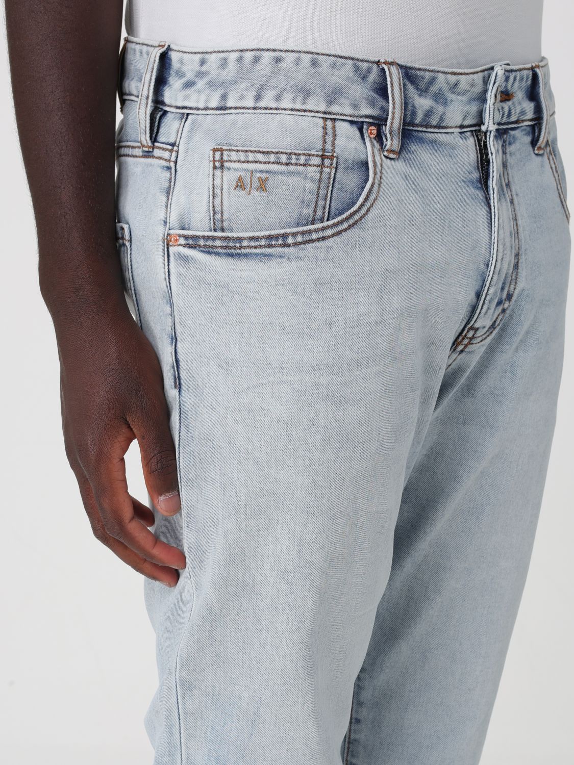 Jeans Men color Stone Washed