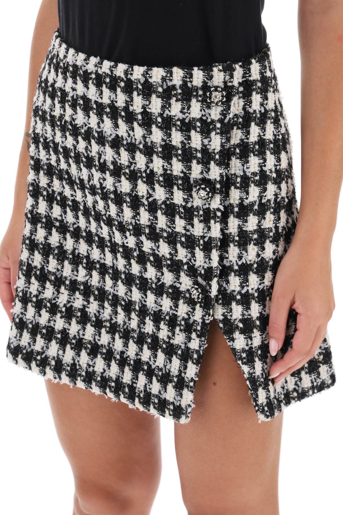 셀프포트레이트 여성 Mini Wrap Skirt In Boucle Tweed 13639111