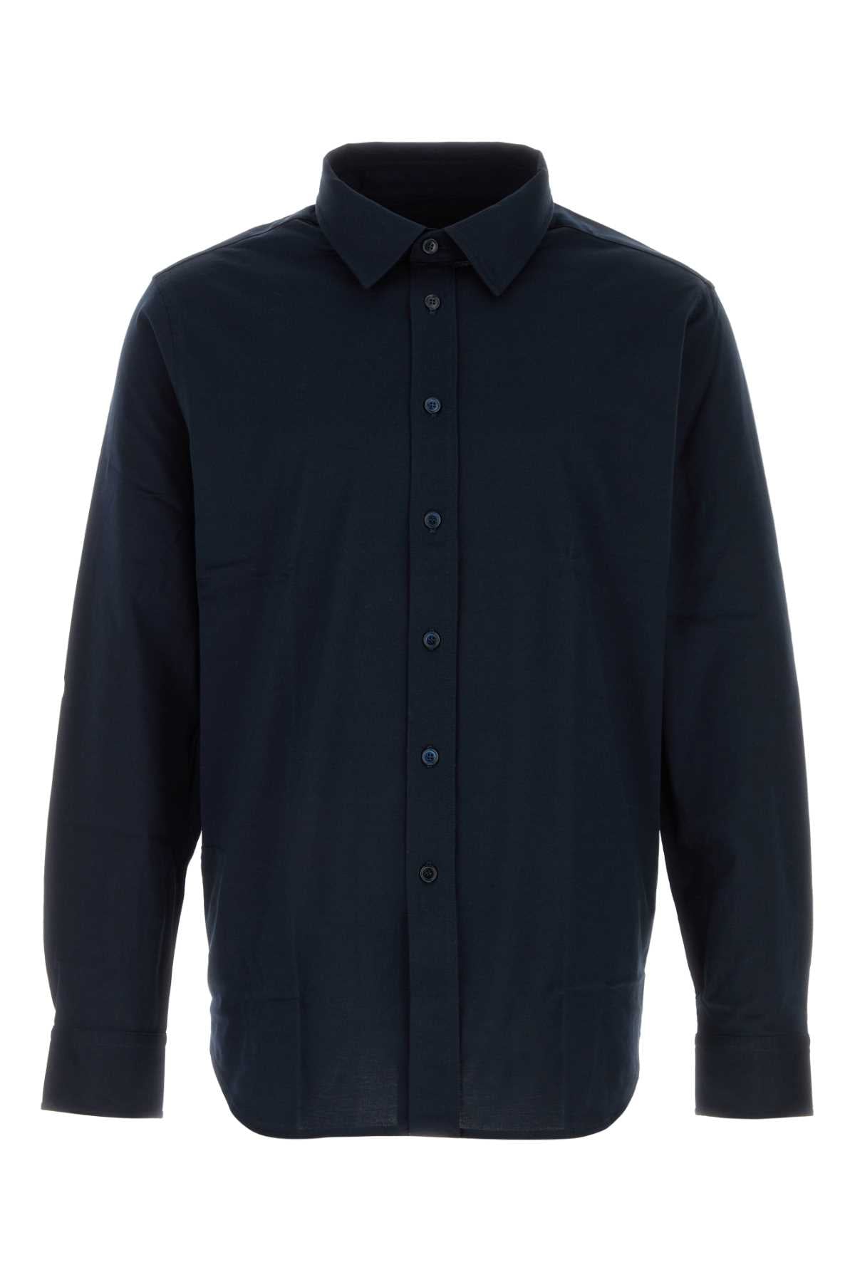 Cotton Shirt — Navy