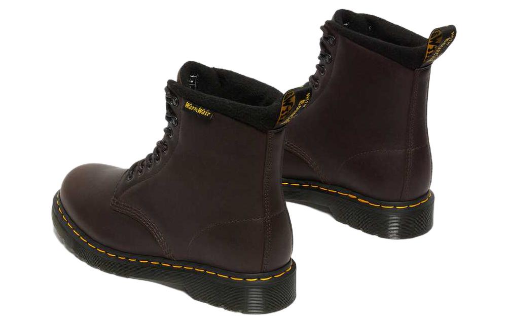 1460 Pascal Warmwair Leather Lace Up Boots 'Dark Brown'