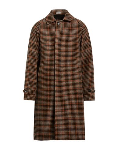 Man Coat Dark brown Size 40 Virgin Wool