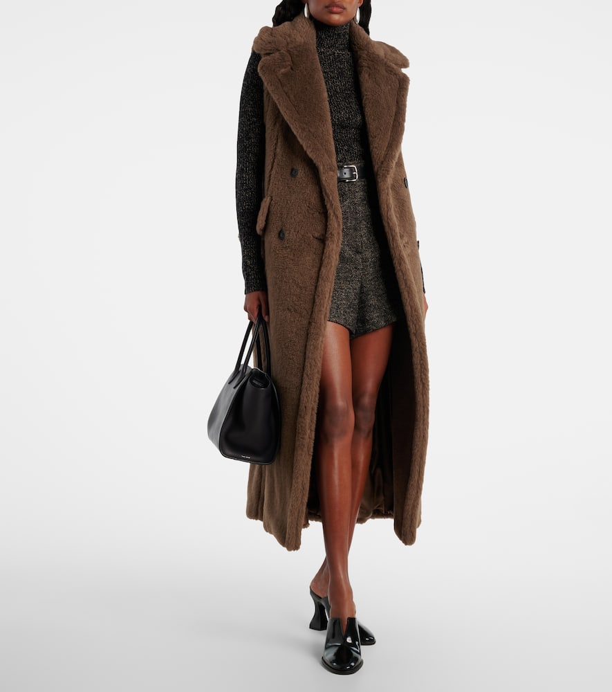 Alpaca, wool, and silk Teddy coat