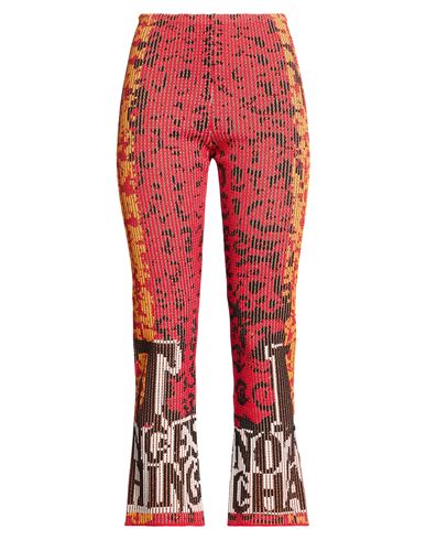 Woman Pants Red Size 2 Viscose, Polyester