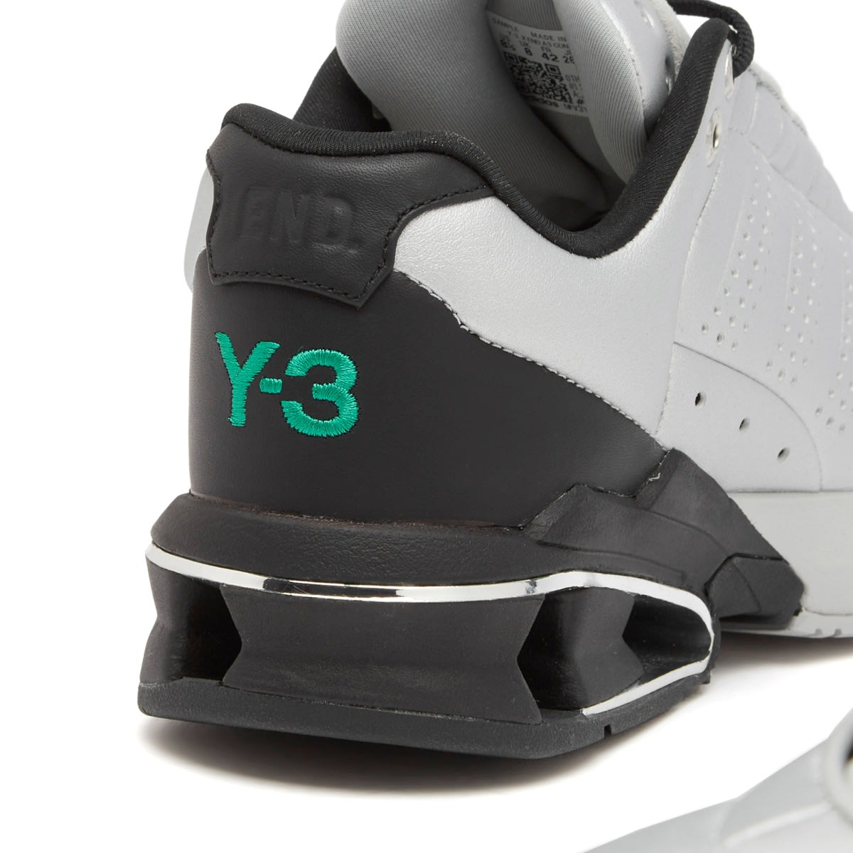 END. x A3 Control Sneaker Black/Metallic Silver/Court Green