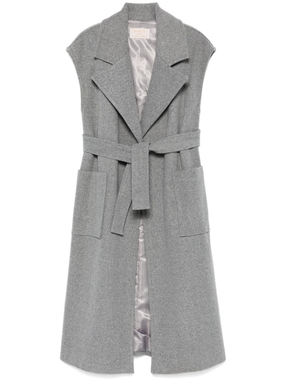Sleeveless coat - Grey
