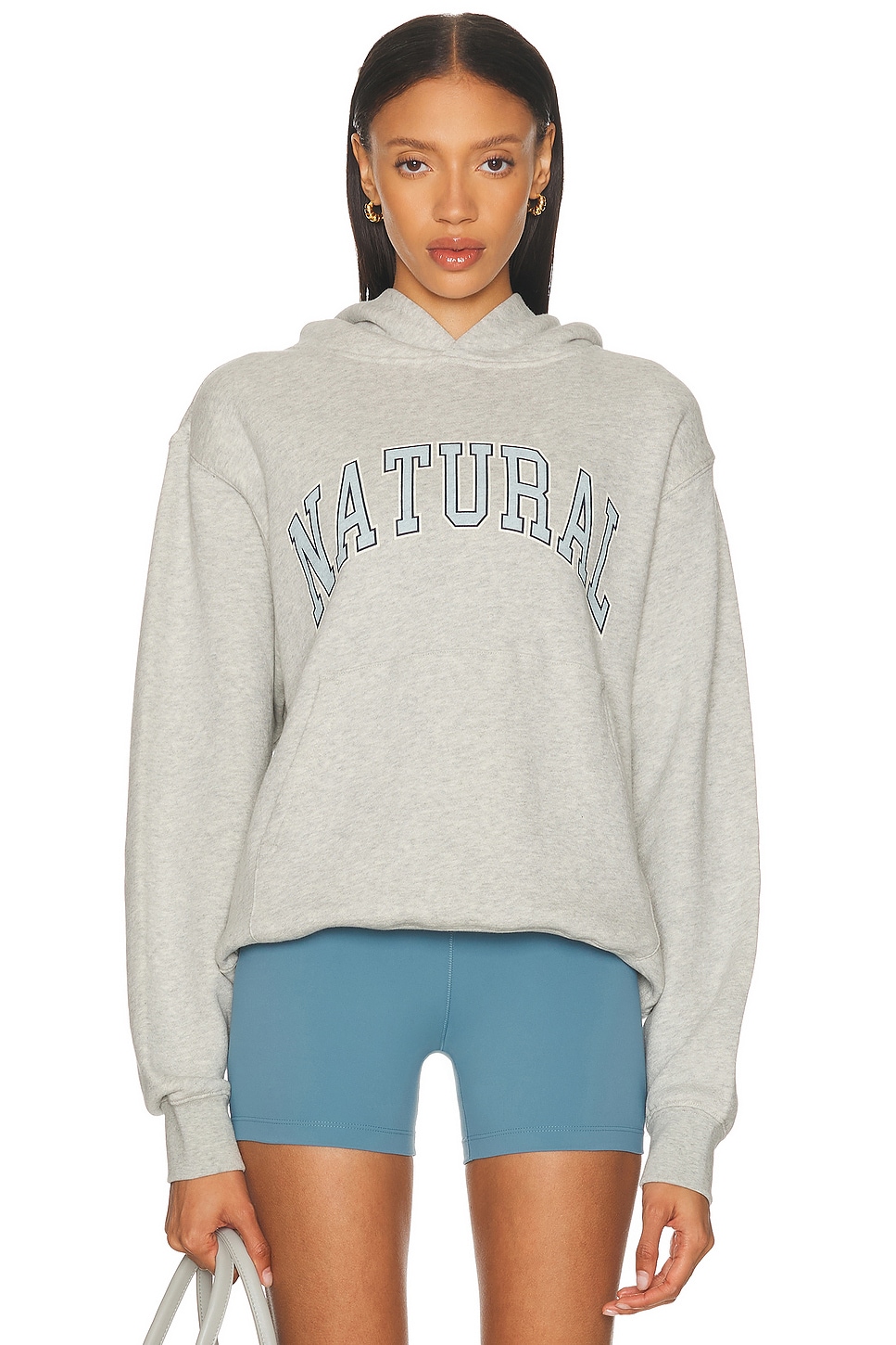 Museum of Peace and Quiet Natural Hoodie in Ash - Grey.  XS also in L, M, S, XL/1X