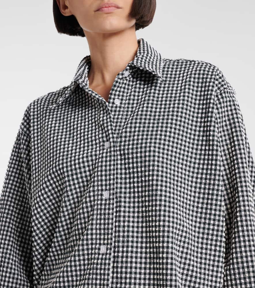 Gingham oversized shirt