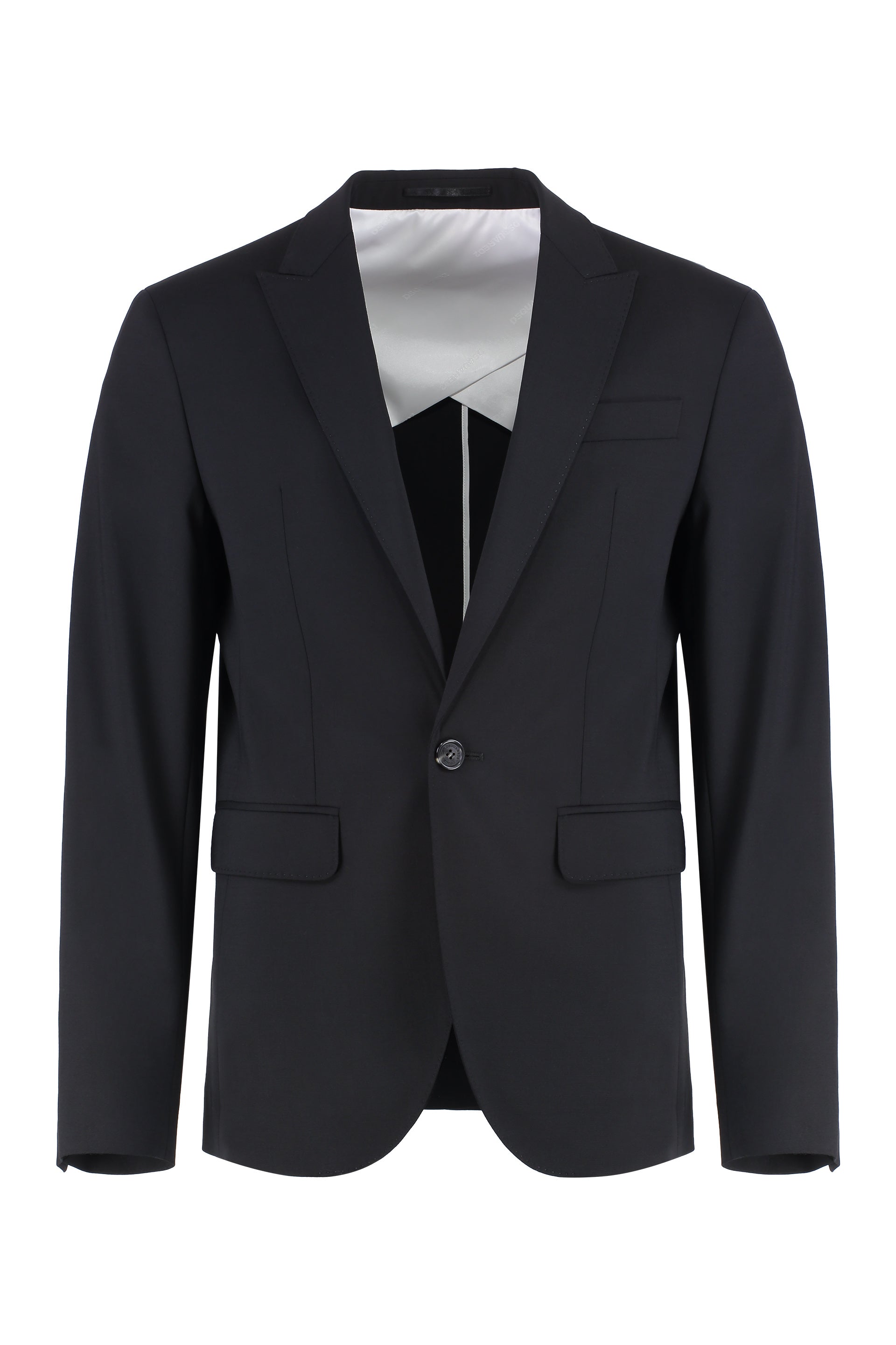 Virgin Wool Two-Piece Suit - Single-Button Jacket & Tailored Trousers