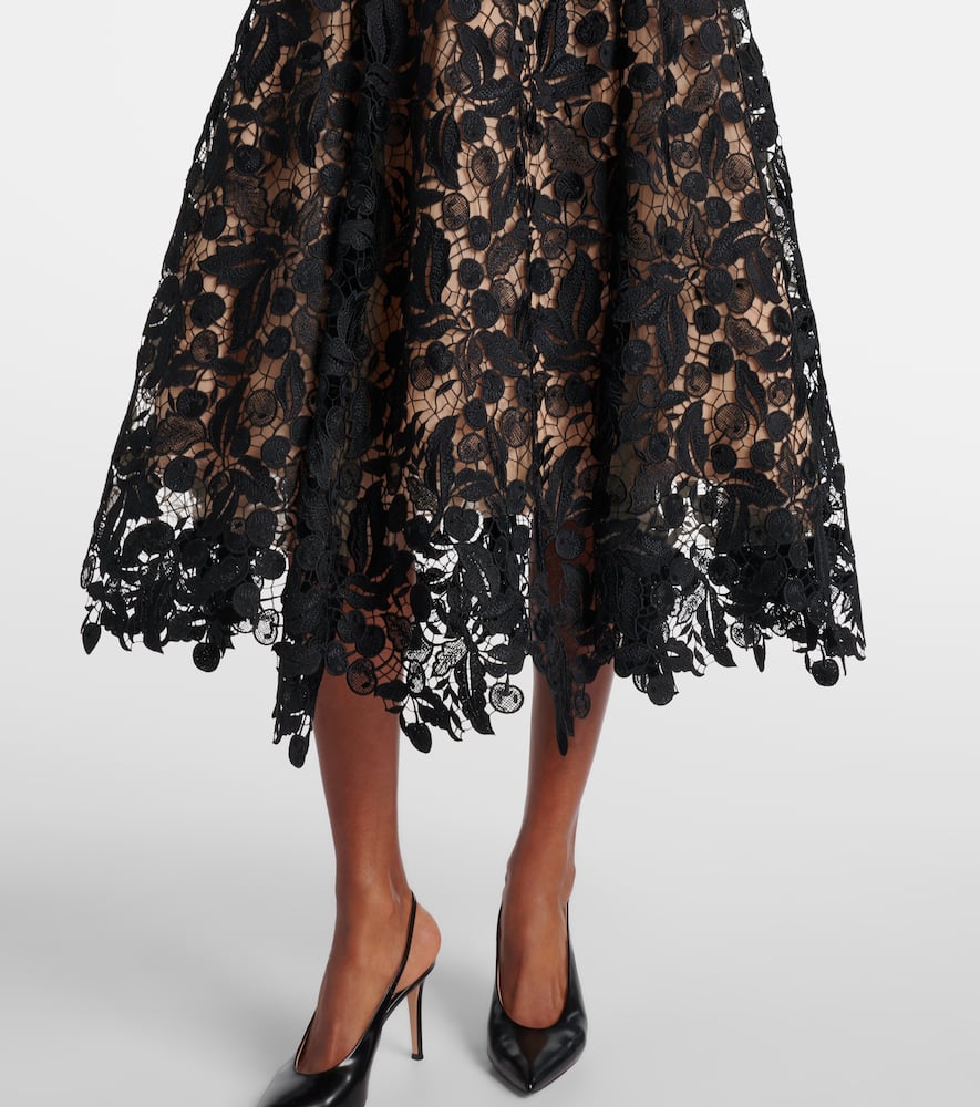 Lace guipure cocktail dress