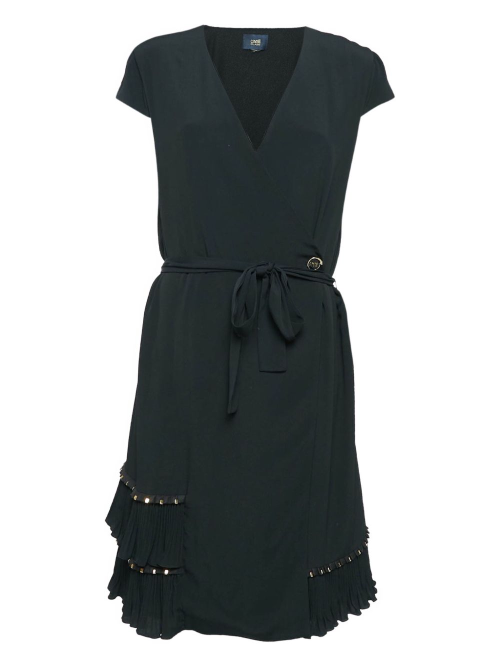 Pre-owned wrap dress - Black