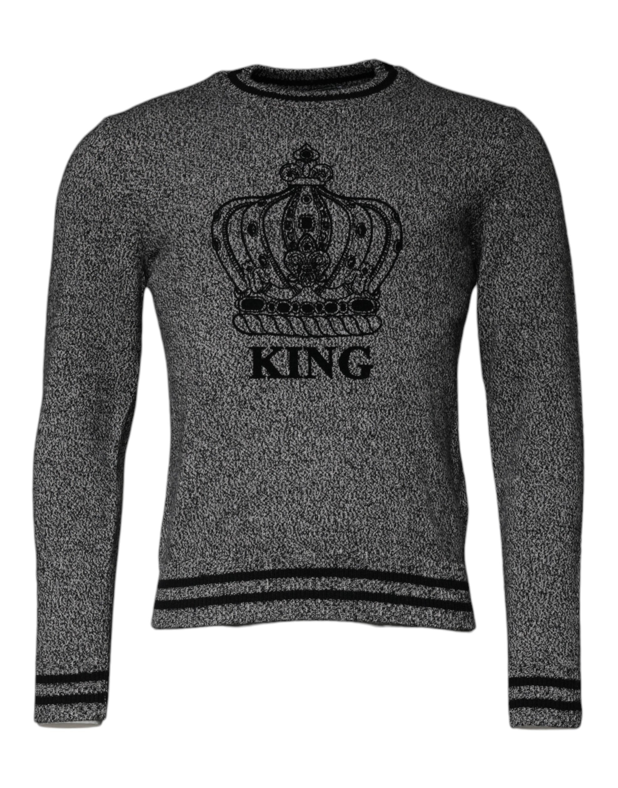 Crown King Cashmere Sweater — Gray