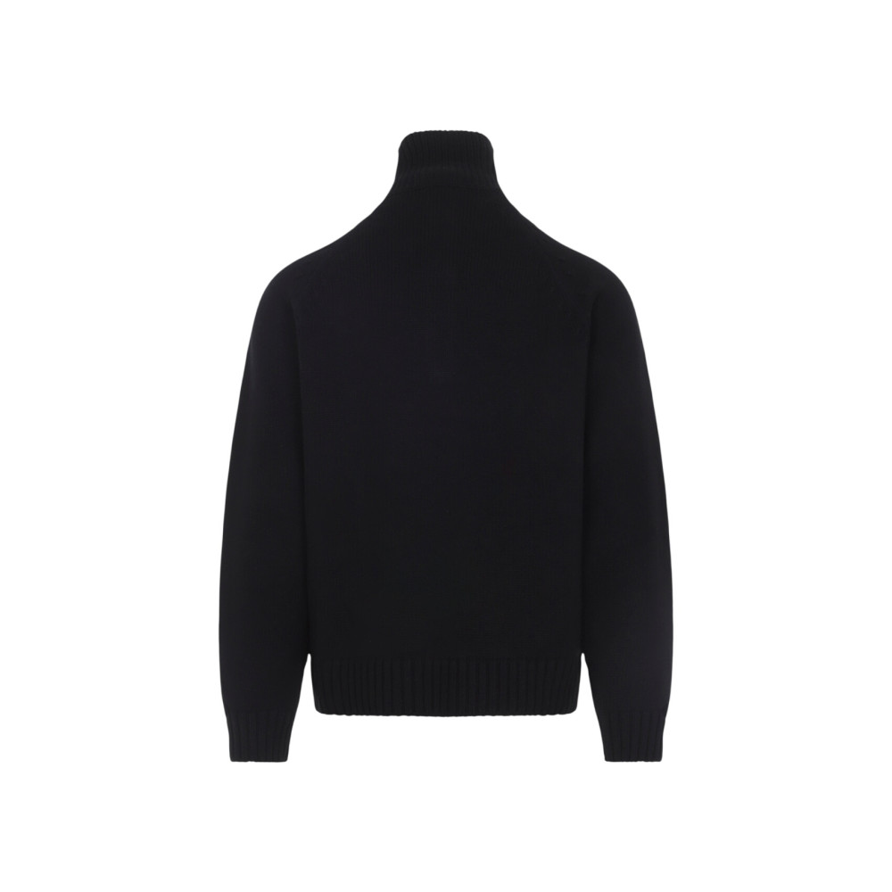 Black Half Zip Sweater