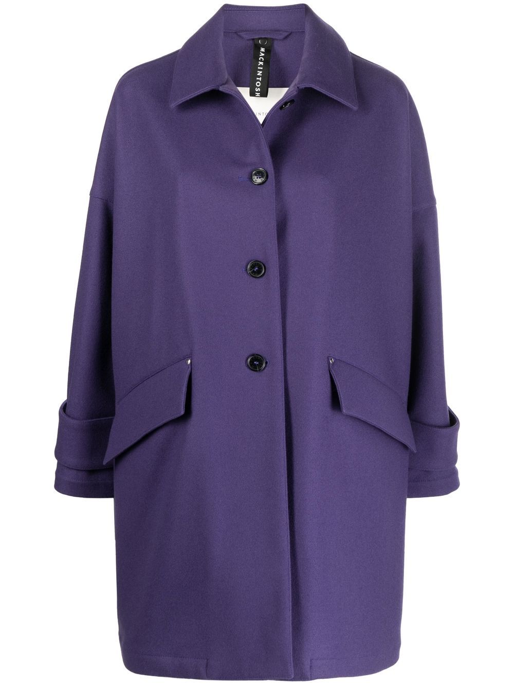 HUMBIE wool overcoat - Purple