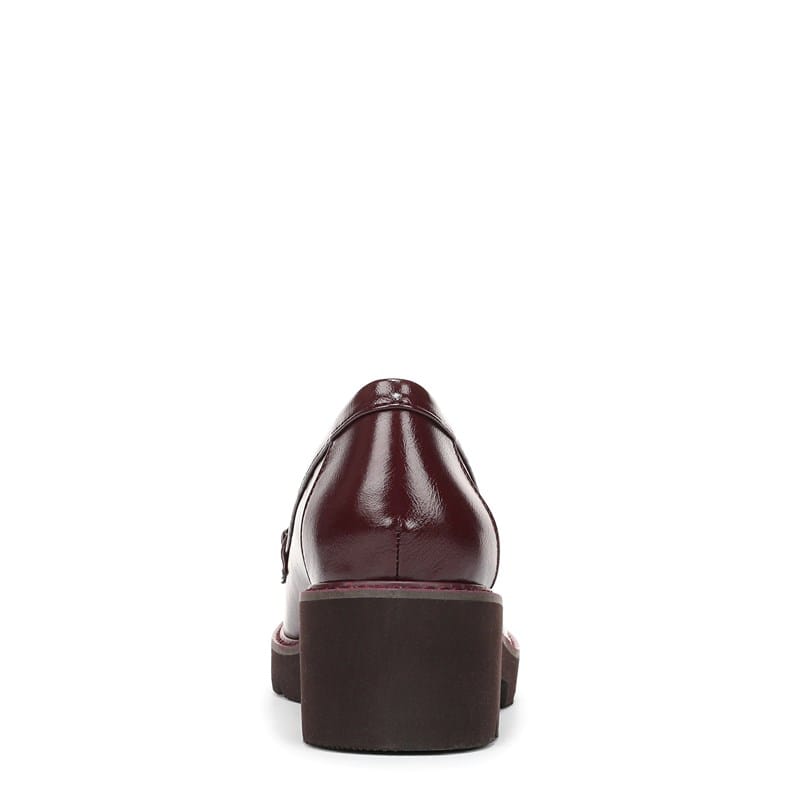 Women's Celia Lug Loafers (Wine Red Faux Leather)