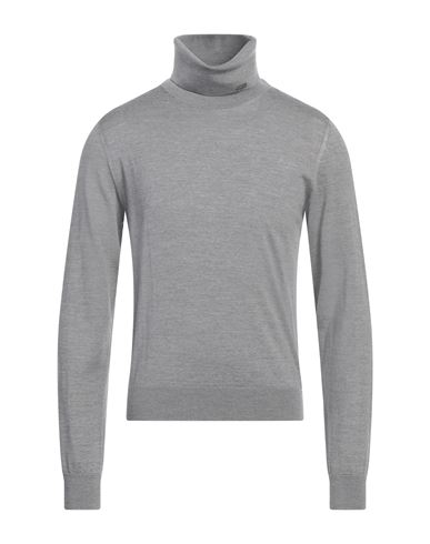 Herno Man Turtleneck Grey Size 34 Virgin Wool