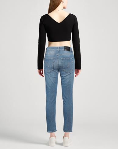 Woman Jeans Blue Size 26 Cotton, Elastomultiester, Elastane