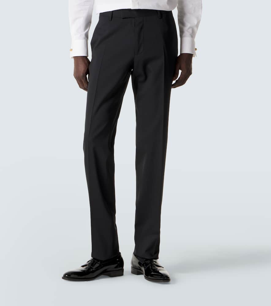 Wool tuxedo pants