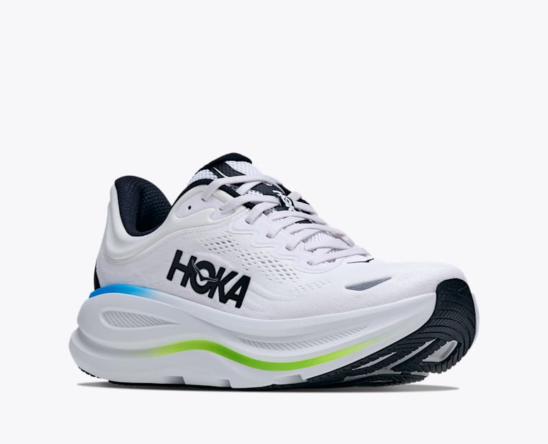 HOKA Men's Bondi 9 Shoes in Frost/Black