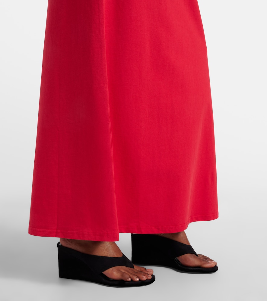 Malo cotton jersey maxi dress