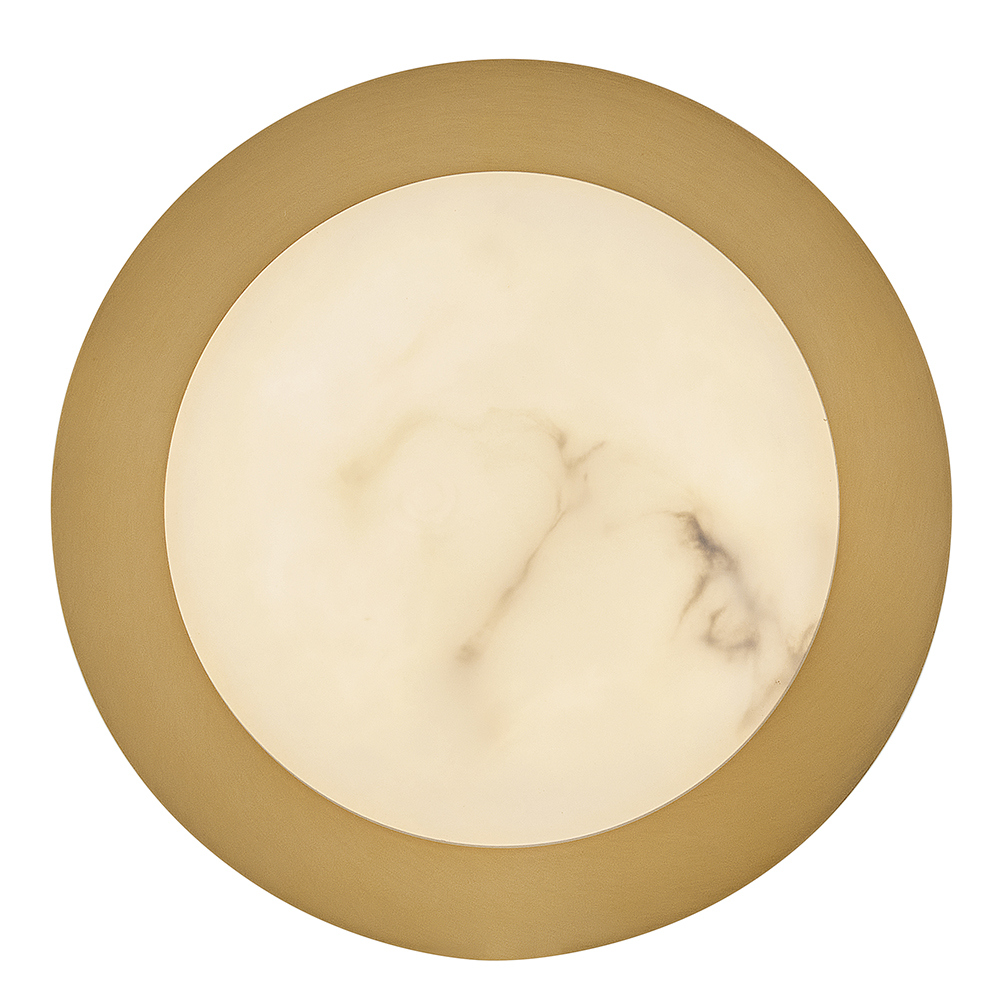 Lacquered Brass LED Wall Sconce from the Cava Collection