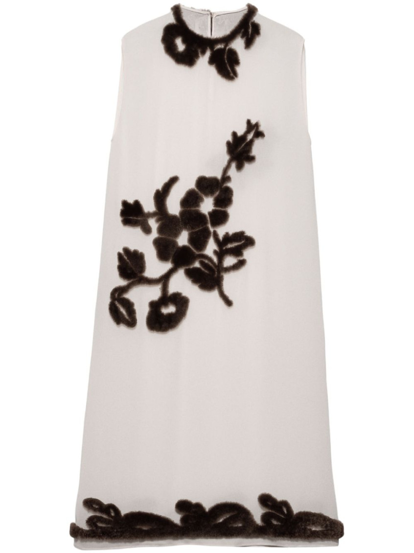 Ivory Georgette Dress