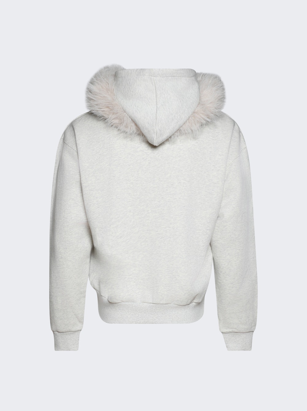 Fur Hoodie White