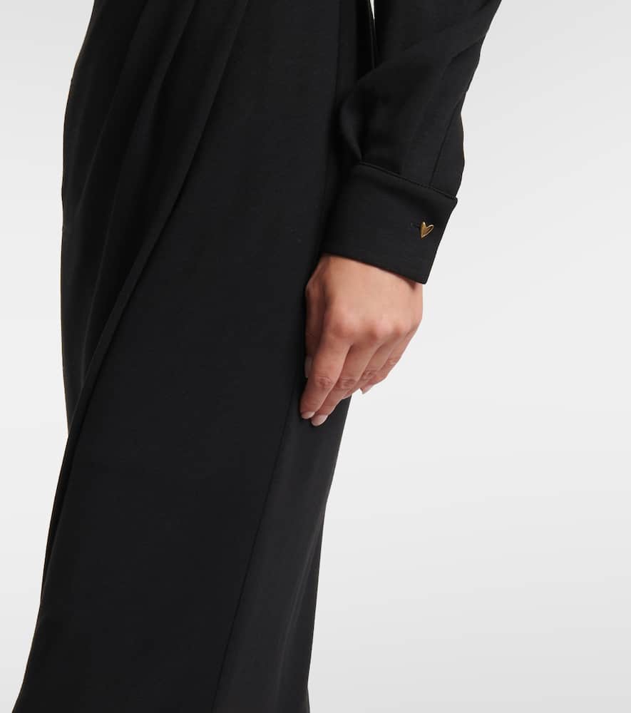 Virtus gathered jersey midi dress