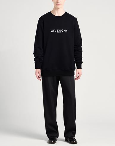 Man Sweatshirt Black Size L Cotton