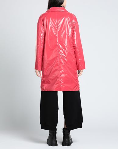 Woman Coat Coral Size L Polyamide