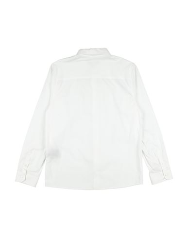 Kid Boy Shirt White Size 18 Cotton, Elastane