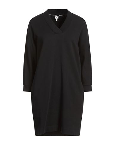 Woman Mini dress Black Size XS Cotton, Elastane