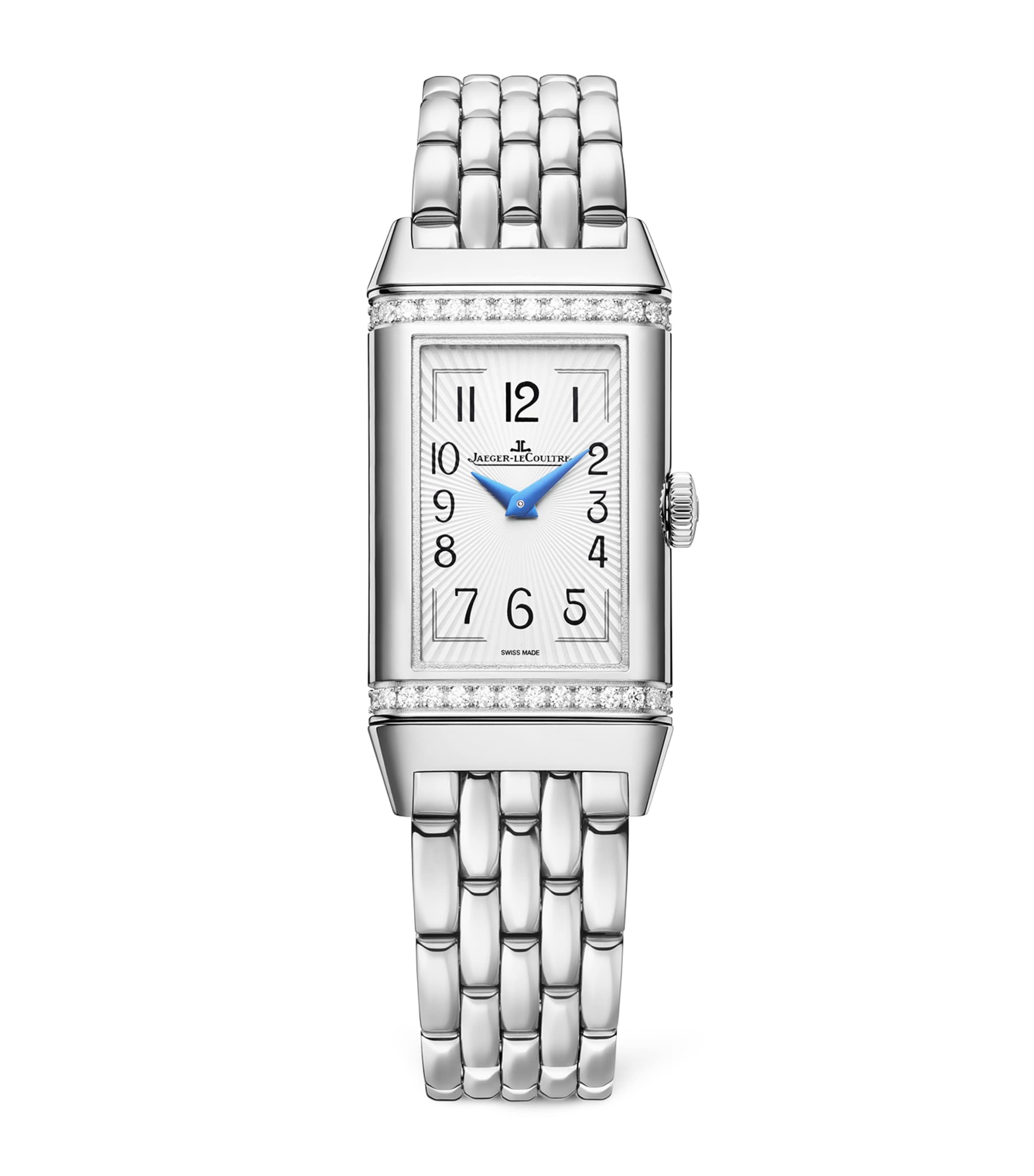 Stainless Steel and Diamond Reverso One Duetto Watch