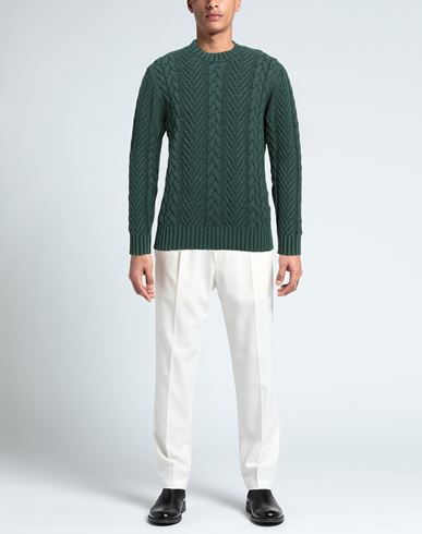 Man Sweater Green Size 44 Wool, Polyamide