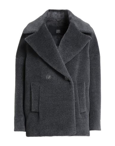Woman Coat Grey Size 12 Virgin Wool, Alpaca wool