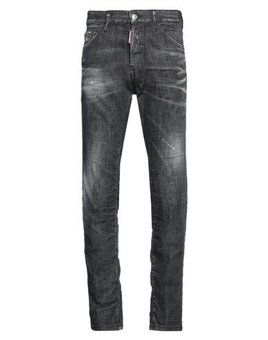 Dsquared2 Man Jeans Black Size 28 Cotton, Elastane