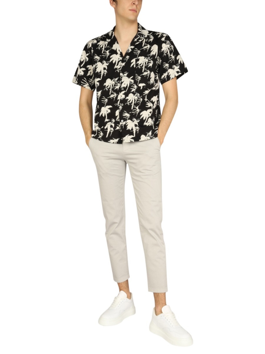 Black Regular Printed Shirt
