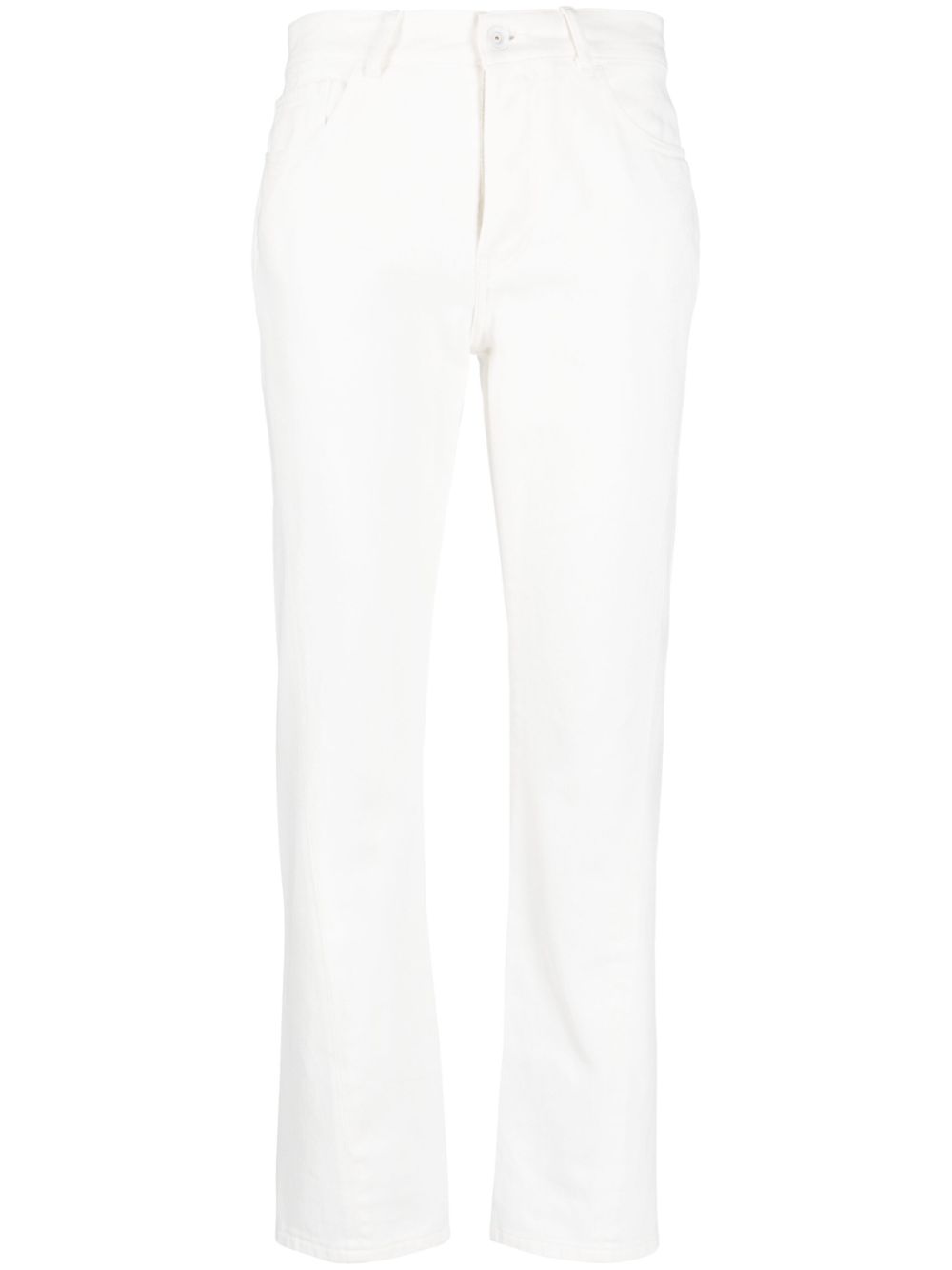 Straight-leg cotton jeans