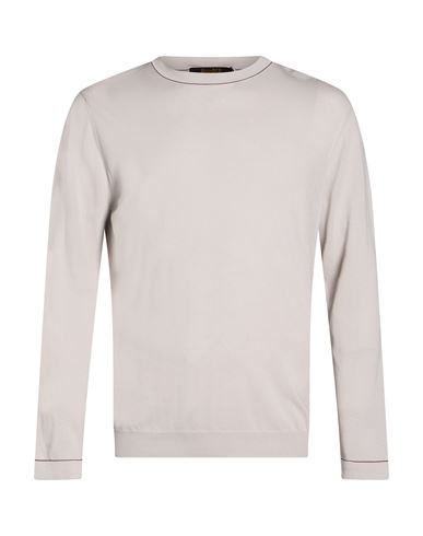 Man Sweater Light grey Size 42 Cotton