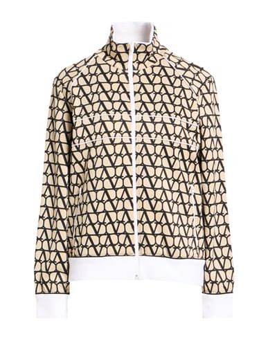 Woman Sweatshirt Beige Size S Polyamide, Cotton