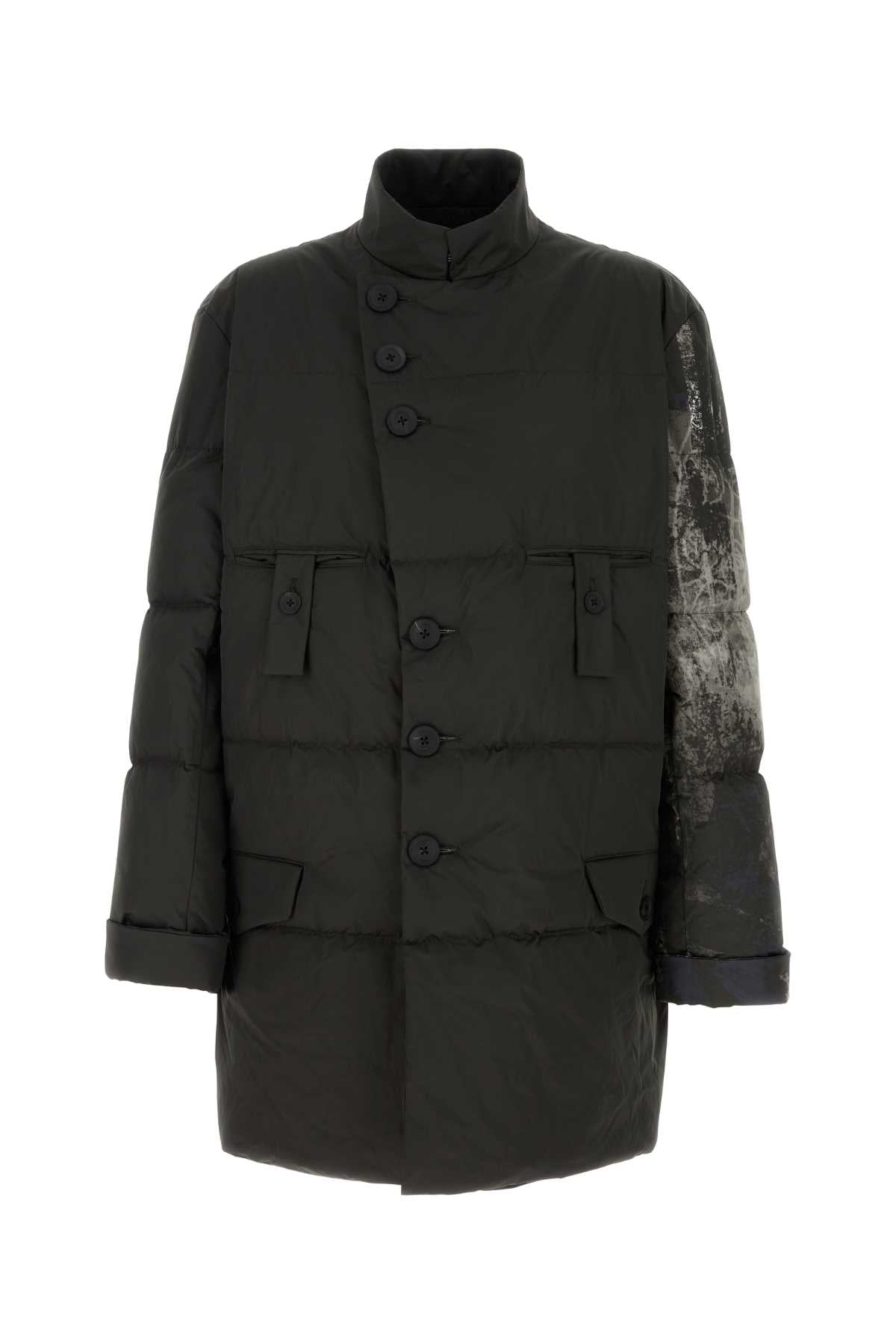 Padded Down Jacket — Black