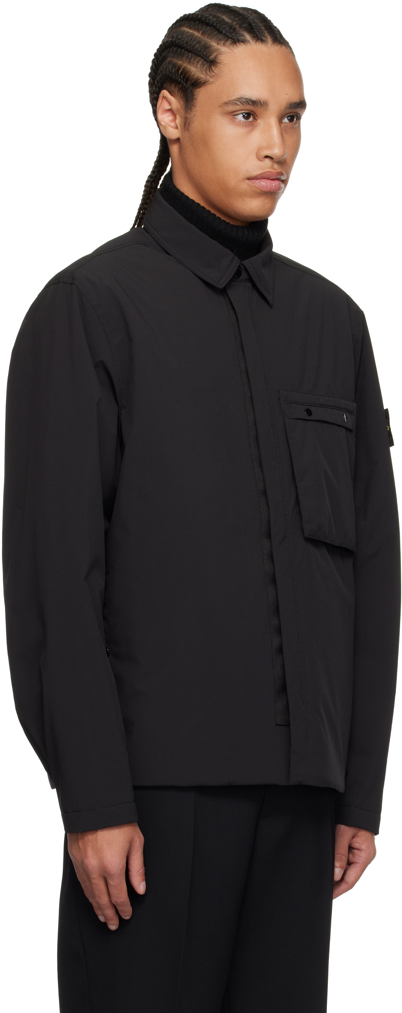 Stone Island ブラック Soft Shell-R PrimaLoft Insulated ジャケット