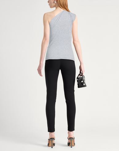 Woman Top Light grey Size M Cotton, Viscose