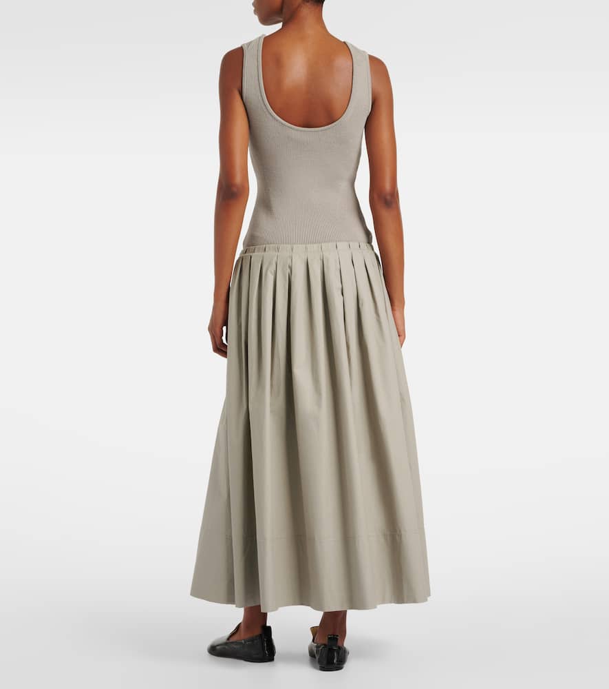 White Label Malia pleated maxi dress