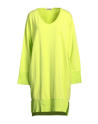 Woman Mini dress Lime green Size XS Cotton, Modal, Elastane