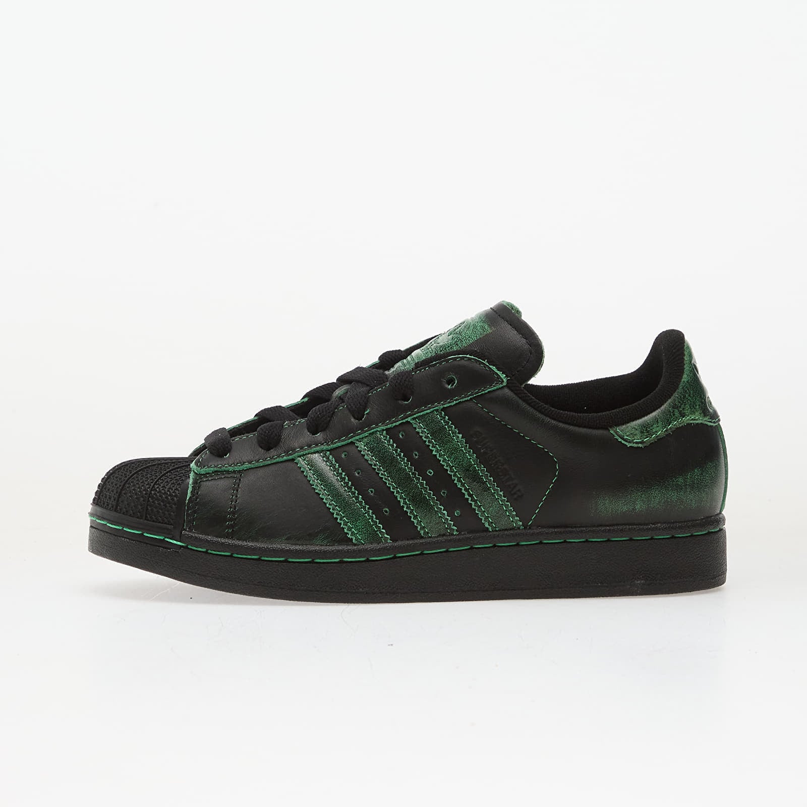 Sneakers adidas Superstar II W Core Black/ Core Black/ Semi Screaming Green