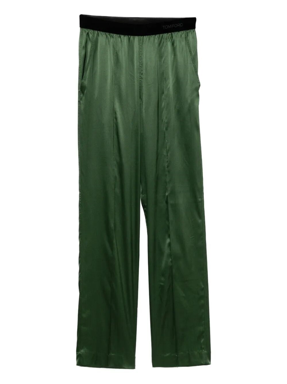 Stretch Silk Satin Pj Pants
